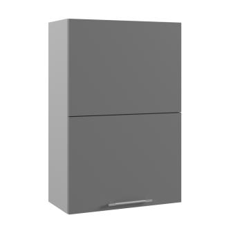 Арка ВПГПМ 600 шкаф верхний с подъемным механизмом высокий (Штукатурка серая/корпус Серый) в Большой Мурте - bolshaya-murta.mebel54.com | фото