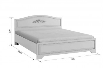 Белла Кровать 1.6 комфорт белый/джелато софт в Большой Мурте - bolshaya-murta.mebel54.com | фото