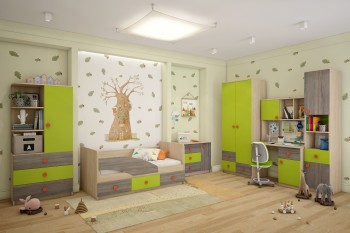 Детская комната Пуговка в Большой Мурте - bolshaya-murta.mebel54.com | фото