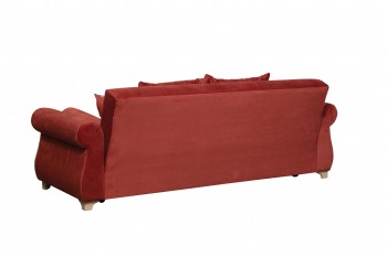 Диван-кровать "Порто" (микровелюр Гавайи бордо/италия/крем) в Большой Мурте - bolshaya-murta.mebel54.com | фото