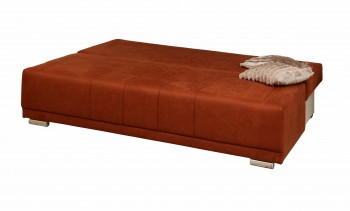 Диван - кровать "Асти" (замша дельта терракота) вариант №2/осн. в Большой Мурте - bolshaya-murta.mebel54.com | фото