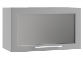 Гарда ПГС 600 шкаф верхний горизонтальный со стеклом Джинс в Большой Мурте - bolshaya-murta.mebel54.com | фото