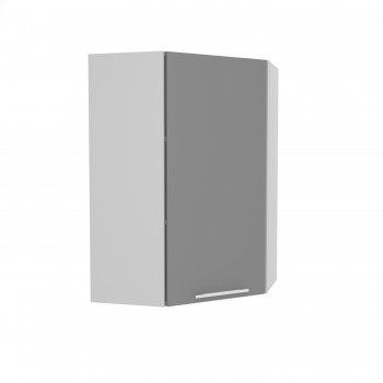 Гарда ВПУ 600 шкаф верхний угловой высокий (Серый Эмалит/корпус Серый) в Большой Мурте - bolshaya-murta.mebel54.com | фото