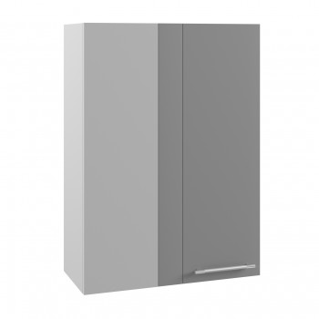 Гарда ВПУ 650 шкаф верхний угловой высокий (Белый/корпус Серый) в Большой Мурте - bolshaya-murta.mebel54.com | фото