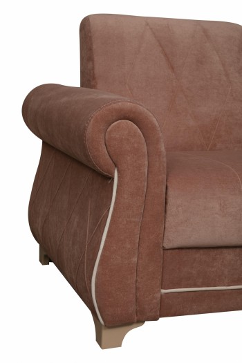 Кресло для отдыха "Порто" (велюр киви корица / микровельвет крем) в Большой Мурте - bolshaya-murta.mebel54.com | фото