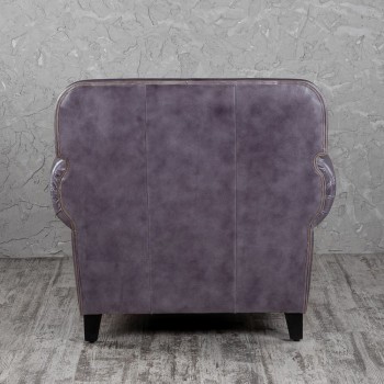 Кресло кожаное Элегант (Фиолетовый) в Большой Мурте - bolshaya-murta.mebel54.com | фото