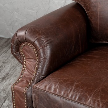 Кресло кожаное Лофт Аристократ (ширина 1100 мм) в Большой Мурте - bolshaya-murta.mebel54.com | фото
