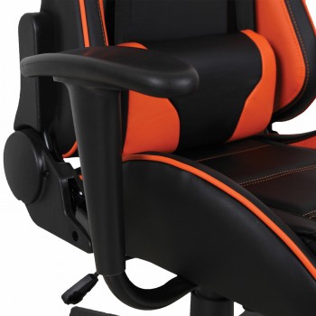 Кресло компьютерное BRABIX GT Racer GM-100 (черный, оранжевый) в Большой Мурте - bolshaya-murta.mebel54.com | фото