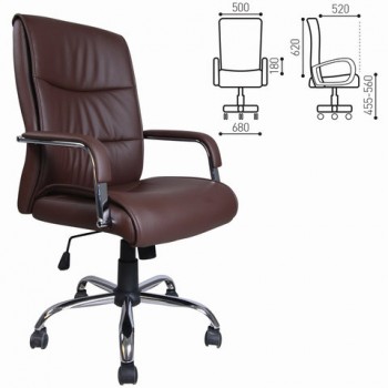 Кресло офисное BRABIX Space EX-508 (коричневый) в Большой Мурте - bolshaya-murta.mebel54.com | фото