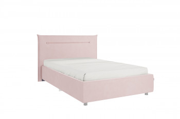 Кровать 1,2 Альба с основанием (Нежно-розовый велюр) в Большой Мурте - bolshaya-murta.mebel54.com | фото