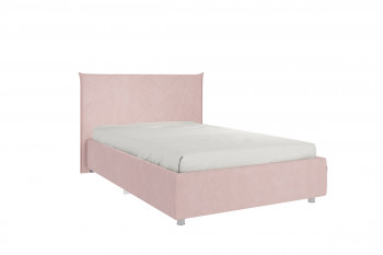 Кровать 1,2 Квест с основанием (Нежно-розовый велюр) в Большой Мурте - bolshaya-murta.mebel54.com | фото