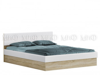 Кровать 1,4 спальня Фортуна (Дуб сонома/белый глянец) в Большой Мурте - bolshaya-murta.mebel54.com | фото