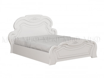 Кровать 1,4м Александрина (Белый/Белый глянец) в Большой Мурте - bolshaya-murta.mebel54.com | фото