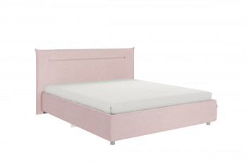 Кровать 1,6 Альба с основанием (Нежно-розовый велюр) в Большой Мурте - bolshaya-murta.mebel54.com | фото