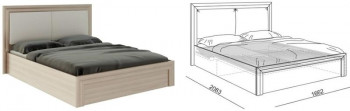 Кровать 1,6 Глэдис (М32) с подъемным механизмом Распродажа в Большой Мурте - bolshaya-murta.mebel54.com | фото