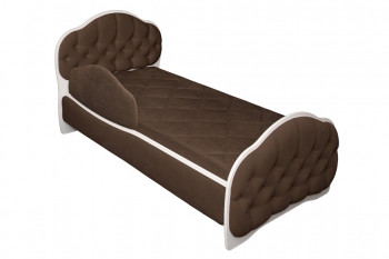 Кровать 160 Гармония 08 Шоколад (мягкий бортик) в Большой Мурте - bolshaya-murta.mebel54.com | фото