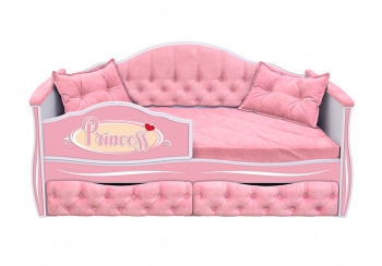 Кровать 160 серии Иллюзия 2 ящика 15 Бледно-розовый (подушки) в Большой Мурте - bolshaya-murta.mebel54.com | фото