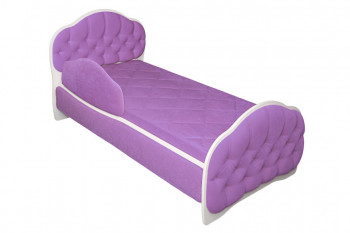 Кровать 170 Гармония 67 Светло-фиолетовый (мягкий бортик) в Большой Мурте - bolshaya-murta.mebel54.com | фото
