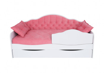 Кровать 170 серии Иллюзия Лайт 1 ящик 89 Розовый (подушки) в Большой Мурте - bolshaya-murta.mebel54.com | фото