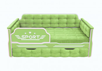 Кровать 170 серии Спорт 1 ящик 81 Фисташка (мягкие боковые накладки) в Большой Мурте - bolshaya-murta.mebel54.com | фото