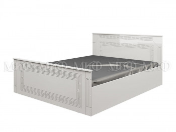 Кровать Афина-1 1,4 м (Белый/Белый глянец) в Большой Мурте - bolshaya-murta.mebel54.com | фото