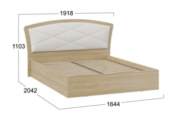 Кровать без ПМ «Сэнди» Тип 1 (без подъемного механизма) в Большой Мурте - bolshaya-murta.mebel54.com | фото