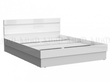 Кровать Челси 1400 (Белый/Белый глянец) в Большой Мурте - bolshaya-murta.mebel54.com | фото