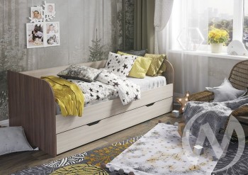Кровать детская Балли 2-х уровневая (шимо темный/шимо светлый) в Большой Мурте - bolshaya-murta.mebel54.com | фото