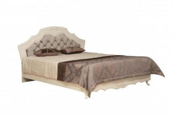 Кровать двойная "Кантри" (вудлайн кремовый/патина/ортопед/1820) в Большой Мурте - bolshaya-murta.mebel54.com | фото