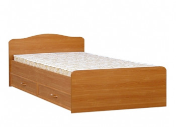 Кровать двойная с ящиками 1400-1 без матраса (круглые спинки) Вишня Оксфорд в Большой Мурте - bolshaya-murta.mebel54.com | фото