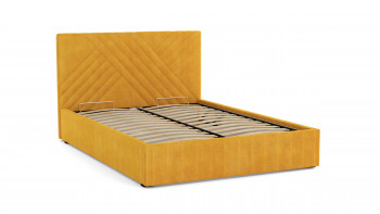 Кровать Гамма ш. 1400 (с основанием для хранения) (велюр тенерифе куркума) в Большой Мурте - bolshaya-murta.mebel54.com | фото