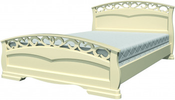 Кровать Грация-1 из массива сосны 1400*2000 Орех в Большой Мурте - bolshaya-murta.mebel54.com | фото