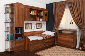 Кровать комбинированная «Навигатор» (Дуб Каньон) в Большой Мурте - bolshaya-murta.mebel54.com | фото
