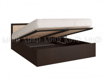 Кровать с подъемным механизмом 1,6 Фиеста (Венге/Дуб беленый) в Большой Мурте - bolshaya-murta.mebel54.com | фото