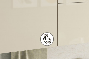 Кухонный гарнитур "Бостон 1.8" белый/крем глянец/дуб скальный глянец в Большой Мурте - bolshaya-murta.mebel54.com | фото