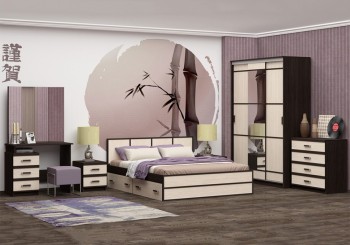 Модульная спальня Сакура в Большой Мурте - bolshaya-murta.mebel54.com | фото