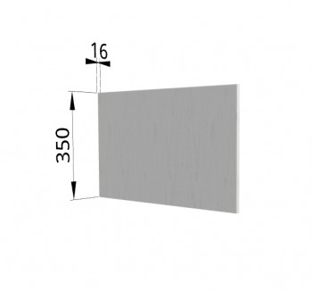 Панель торцевая (для шкафа горизонтального глубокого) ГПГ Капля (Белый) в Большой Мурте - bolshaya-murta.mebel54.com | фото