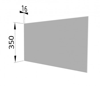 Панель торцевая (для шкафа горизонтального глубокого) ГПГ Ройс (Белый софт) в Большой Мурте - bolshaya-murta.mebel54.com | фото