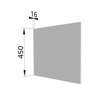 Панель торцевая (для шкафа горизонтального глубокого высокого) ГВПГ Ройс (Белый софт) в Большой Мурте - bolshaya-murta.mebel54.com | фото