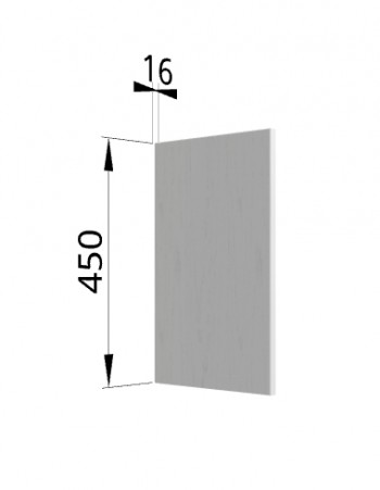 Панель торцевая (для шкафа горизонтального высокого) ВПГ Капри (Липа белый) в Большой Мурте - bolshaya-murta.mebel54.com | фото