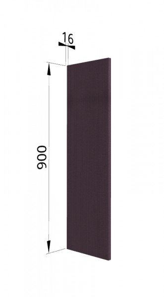 Панель торцевая (для шкафа верхнего высокого) ВП Тито, Гарда (Пурпур) в Большой Мурте - bolshaya-murta.mebel54.com | фото