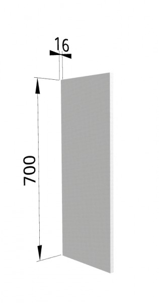 Панель торцевая (для шкафа верхнего высотой 700 мм) П Ройс (Маус софт) в Большой Мурте - bolshaya-murta.mebel54.com | фото