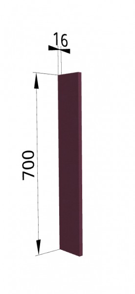 Панель торцевая ПТ 400 Квадро (для шкафа торцевого верхнего) Виноград в Большой Мурте - bolshaya-murta.mebel54.com | фото