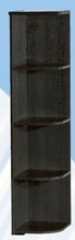 Полка угловая низкая ДЛЯ ГОСТИНОЙ ПУН-305 Венге в Большой Мурте - bolshaya-murta.mebel54.com | фото