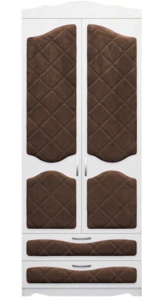 Шкаф 2-х створчатый с ящиками серии Иллюзия 08 Шоколад в Большой Мурте - bolshaya-murta.mebel54.com | фото