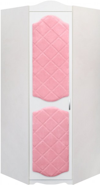 Шкаф угловой Иллюзия 36 Светло-розовый в Большой Мурте - bolshaya-murta.mebel54.com | фото