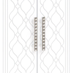 Шкаф 4 двери М21 Спальня Тиффани (белый текстурный) в Большой Мурте - bolshaya-murta.mebel54.com | фото