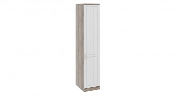 Шкаф для белья с 1-ой дверью правый «Прованс» (Дуб Сонома трюфель/Крем) 440 в Большой Мурте - bolshaya-murta.mebel54.com | фото