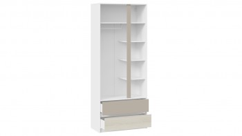 Шкаф для одежды комбинированный «Сканди» Дуб Гарден/Белый/Глиняный серый в Большой Мурте - bolshaya-murta.mebel54.com | фото