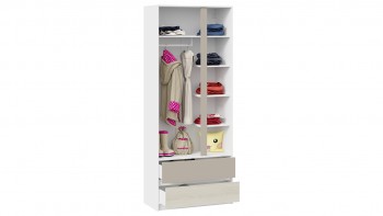 Шкаф для одежды комбинированный «Сканди» Дуб Гарден/Белый/Глиняный серый в Большой Мурте - bolshaya-murta.mebel54.com | фото